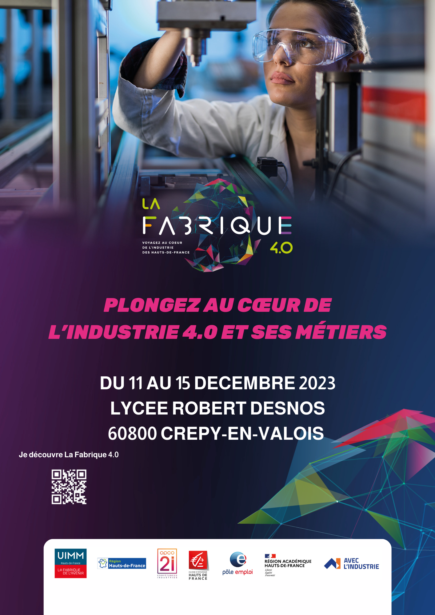 LA FABRIQUE 4.0 À CREPY EN VALOIS DU 11 AU 15 DECEMBRE 2023