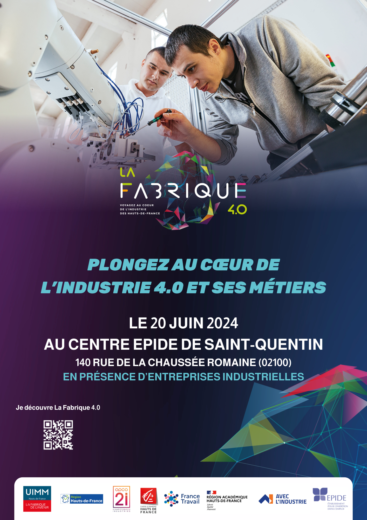 LA FABRIQUE 4.0 À L’EPIDE DE SAINT-QUENTIN LE 20 JUIN 2024