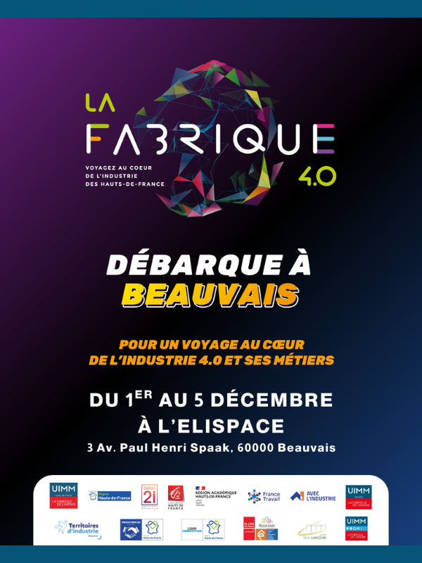 LA FABRIQUE 4.0 À Beauvais DU 1er AU 5 décembre octobre 2025