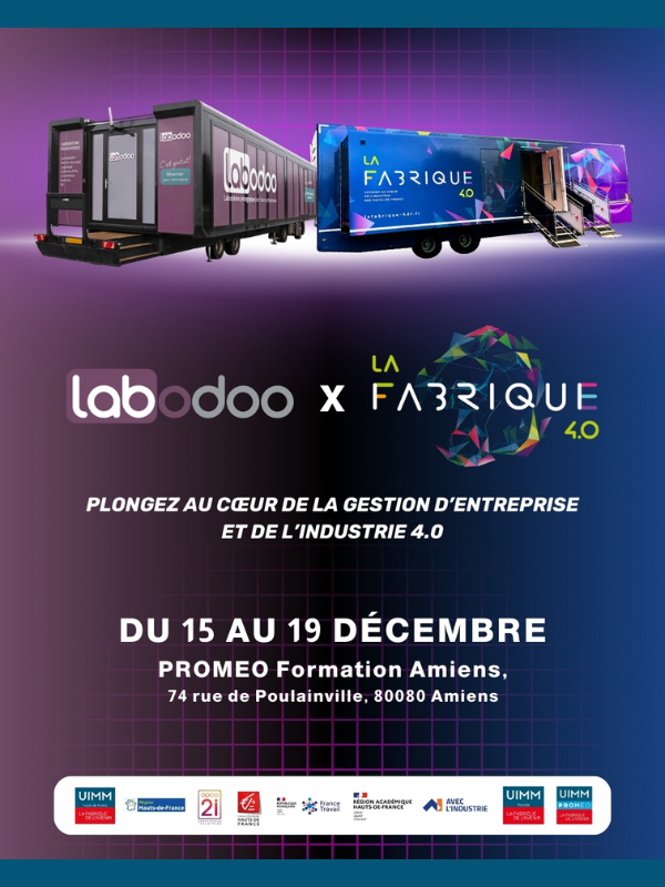 La Fabrique 4.0 et le LabOdoo à PROMEO Amiens du 15 au 19 décembre 2025